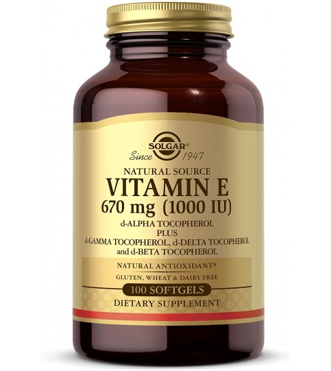 Solgar Vitamin E 670 mg (1000 IU), 100 Mixed Softgels