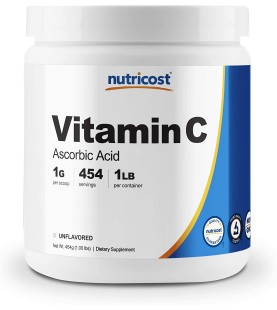 Nutricost Pure Ascorbic Acid Powder (Vitamin C) 1LB