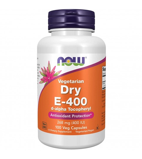 NOW Supplements, Vitamin E-400 IU D-Alpha Tocopheryl, 100 Veg Capsules