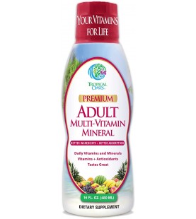 Tropical Oasis Adult Liquid Multivitamin - 16 fl oz, 32 serv