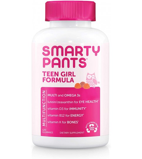 SmartyPants Teen Girl Daily Gummy Vitamins: 120 Count, 30 Day Supply