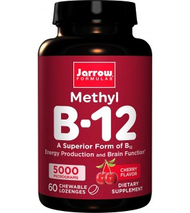 Jarrow Formulas Methylcobalamin (Methyl B12), 5000 mcg, 60 Lozenges
