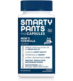 SmartyPants Daily Multivitamin for Men, 60 Capsules