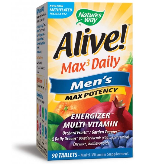 Nature's Way Alive! Max3 Daily Men’s Multivitamin, 90 Tablets