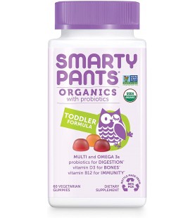 Daily Organic Gummy Toddler Multivitamin: Probiotic, (60 Counts)