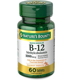 Vitamin B12 by Nature's Bounty, 1000mcg, 60 Tablets