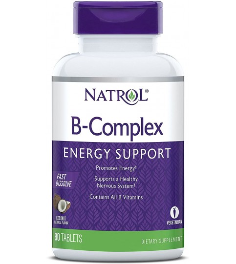 Natrol B-Complex Fast Dissolve Tablets, Coconut flavor, 90 Count