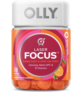 OLLY Laser Focus Gummy, 18 Day Supply - 36 Gummies