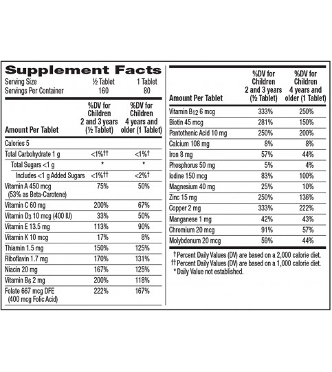 Centrum Chewable Multivitamin for Kids - 80 Count