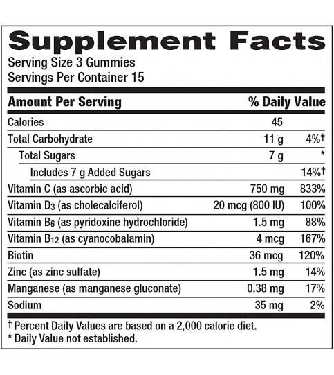 Emergen-C Immune+ Vitamin D plus 750 mg, Super Orange Flavor - 45 Count