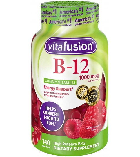 Vitafusion Vitamin B-12 1000 mcg Gummy Supplement, 140ct