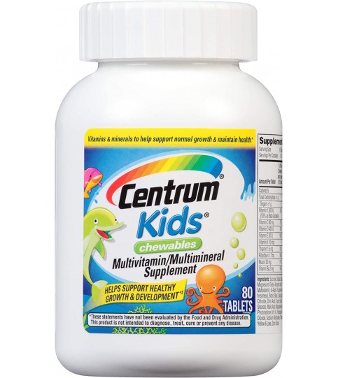 Centrum Chewable Multivitamin for Kids - 80 Count