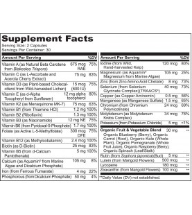 Naturelo Whole Food Multivitamin for Teens - 60 Capsules