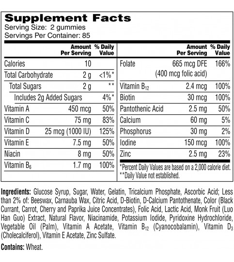 One A Day Women’s VitaCraves Multivitamin Gummies, 170 Count