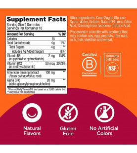 OLLY Laser Focus Gummy, 18 Day Supply - 36 Gummies