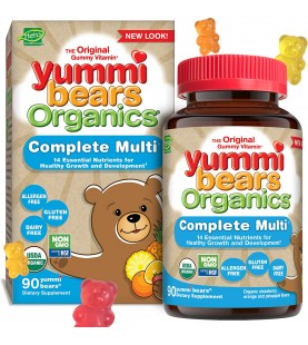 Yummi Bears Organics Complete Multi Vitamin and Mineral Supplement, 90 Count
