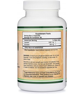 Quercetin 1000mg with Bromelain 200mg, 120 Capsules