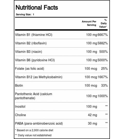 Zahlers B Complex - 180 Capsules