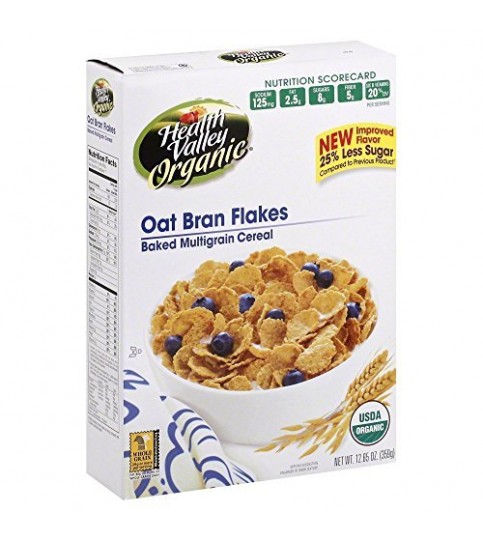 Health Valley Og2 Oat Bran Flakes (6x12.65Oz)