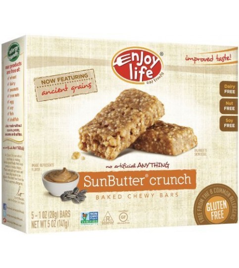 Enjoy Life Foods Sunbutter Crunch Snack Bar Gluten Free (6x5 Oz)