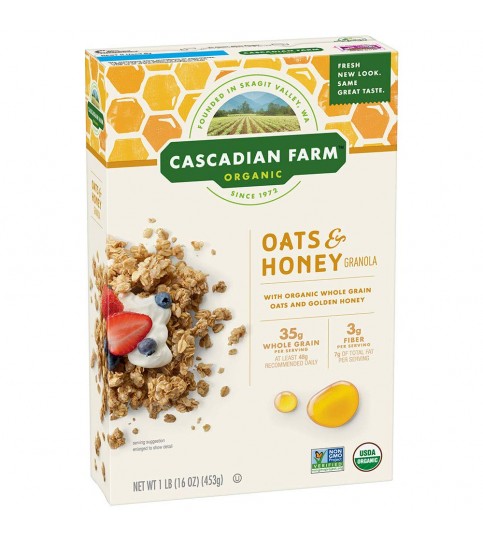 Cascadian Farm Oats & Honey Granola (6x16OZ )