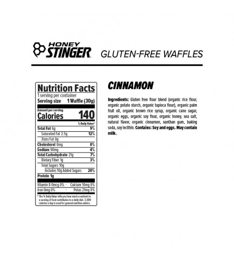 Honey Stinger Organic Cinnamon Waffle (16x1 OZ)