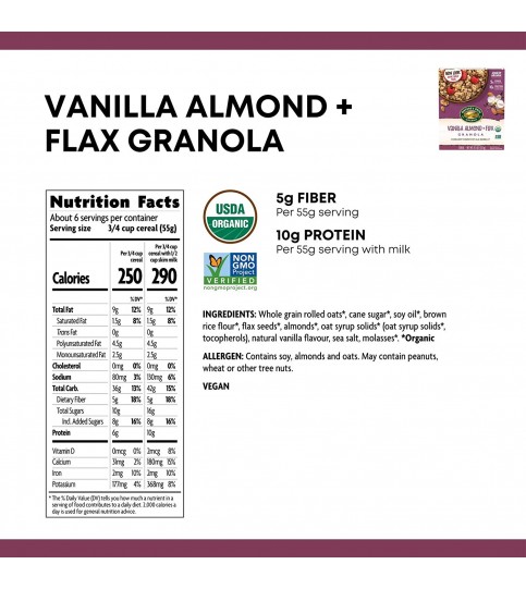 Nature's Path Granola Vanilla Almond Flax (12x11.5 Oz)