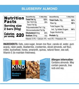 Kind Breakfast Bar Blueberry Almond (8x4 PACK)