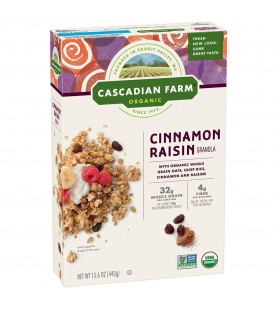 Cascadian Farm Cinn Raisin Granola (6x15.6OZ )