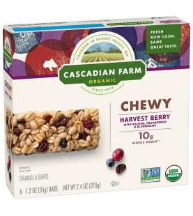 Cascadian Farms Harvest Berry Granola Bar (12x7.4 Oz)