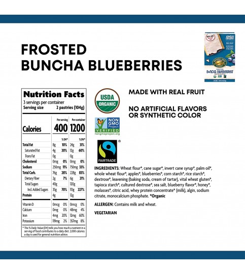 Nature's Path Frosted Blueberry Toaster Pastry (12x11 Oz)