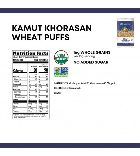 Nature's Path Puffed Kamut Cereal (12x6 Oz)