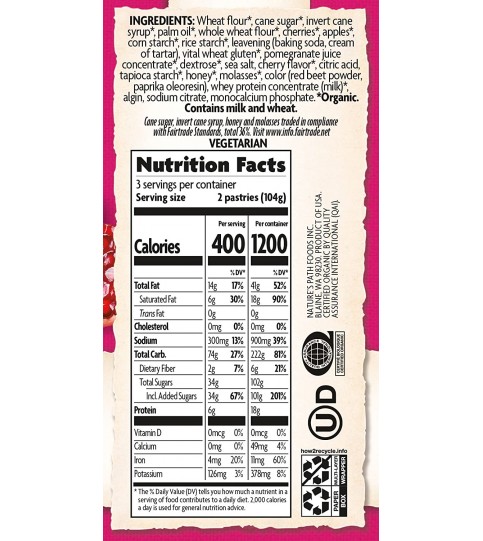 Nature's Path Frosted Cherry Toaster Pastry (36x3.7 Oz)