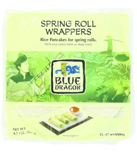 Blue Dragon Vietnamese Spring Roll Wrappers (12x4.7Oz)