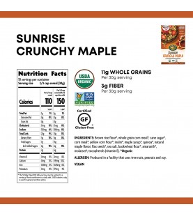 Nature's Path Organic Crunchy Maple Sunrise (12x10.6Oz)