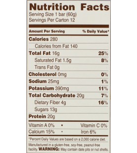 Rise Foods Almond Honey Protein Bar (12x2.1 Oz)