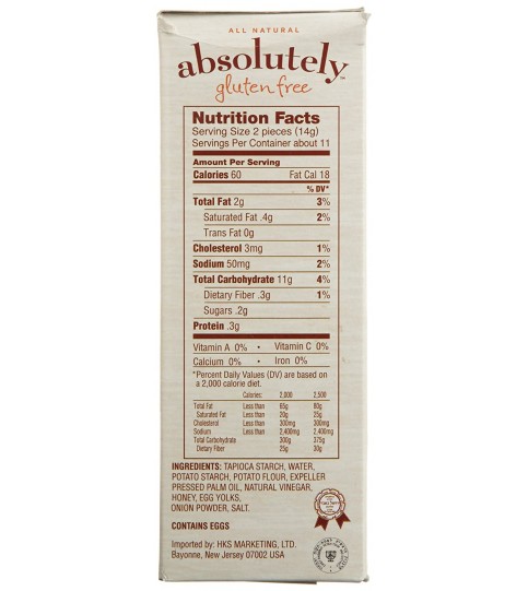 Absolutely Gluten Free Flatbread Toasted Onion (12x5.29Oz)