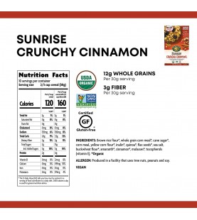 Nature's Path Sunrise Crunchy Cinnamon Cereal (12x10.6 OZ)