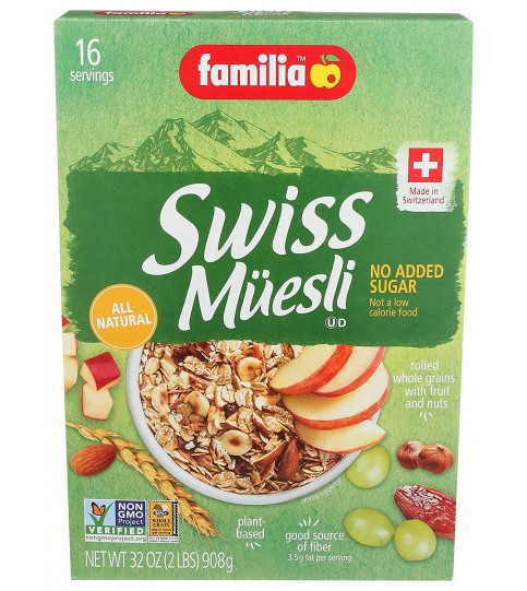 Familia Muesli Swiss Sugar Free (6x32 Oz)