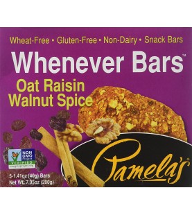 Pamela's Oat Raisin Walnut Spice Bars (6x5 CT)