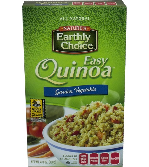 Nature's Earthly Choice All Natural Organic Easy Quinoa, Garden Vegetable (6x4.8Oz)