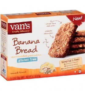 Van's Snack Bars Banana Bread (6x5 PACK)