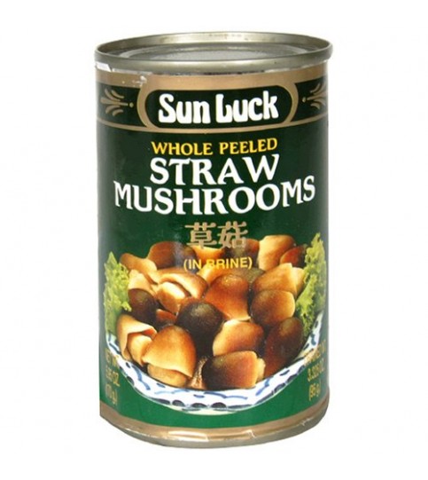 Sun Luck Straw Mushrooms Whole Peeled (12x5.95Oz)