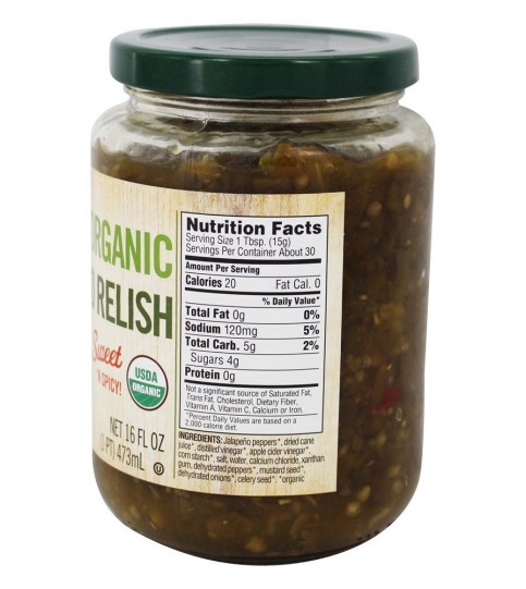 Woodstock Organic Relish Jalapeno (6x16 OZ)