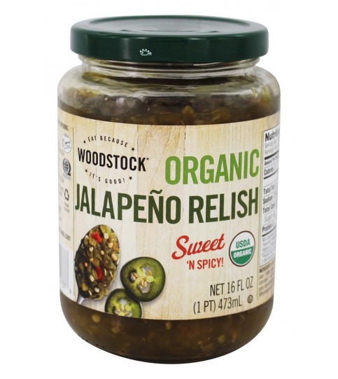 Woodstock Organic Relish Jalapeno (6x16 OZ)