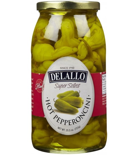 De Lallo Hot Pepperoncini (6x25.5Oz)