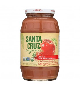 Santa Cruz Organic Strawberry Applesauce (12x23 Oz)