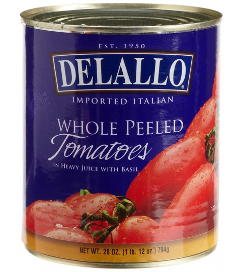 De Lallo Italian Peeled Tom (12x28OZ )