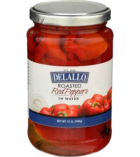 De Lallo Roasted Red Peppers In Water (12x12Oz)