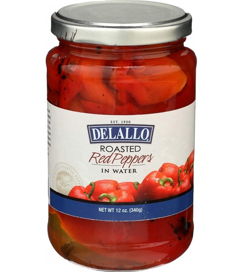 De Lallo Roasted Red Peppers In Water (12x12Oz)